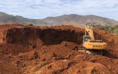 Sany-excavator-SY365H-in-africa