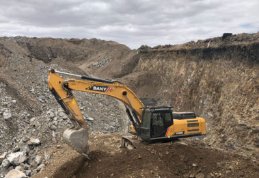 Sany-excavator-SY365H-in-africa